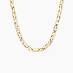 Histoire d'Or Collier Danae Plaquette Or Bicolore New