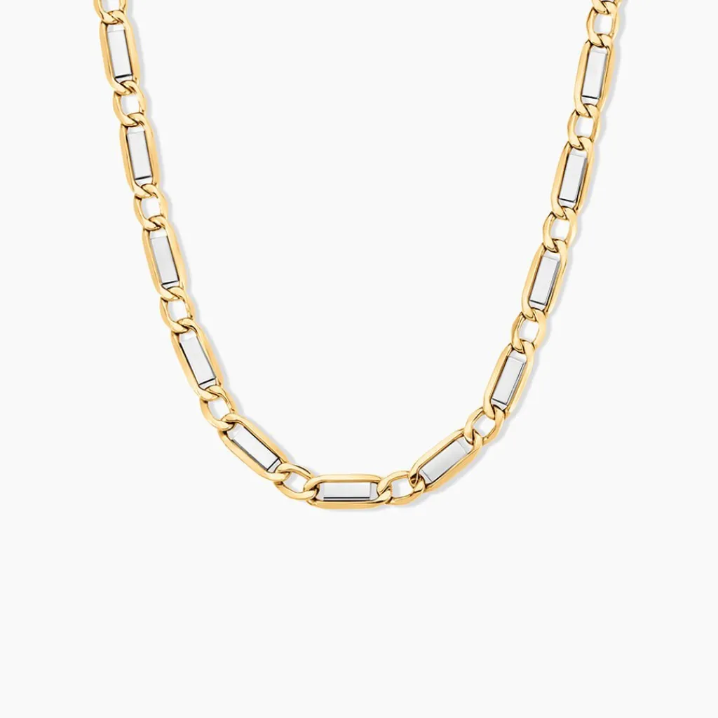 Histoire d'Or Collier Danae Plaquette Or Bicolore New