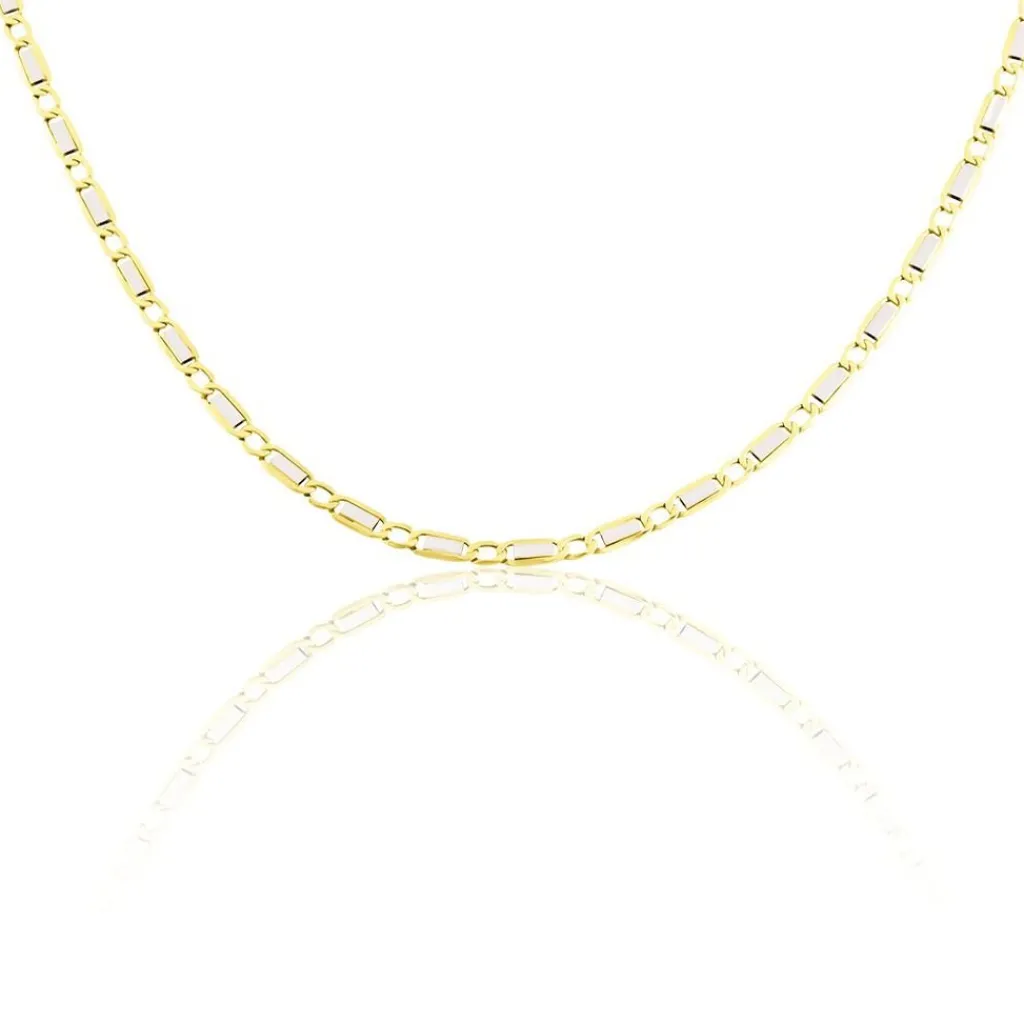 Histoire d'Or Collier Danae Plaquette Or Bicolore Outlet