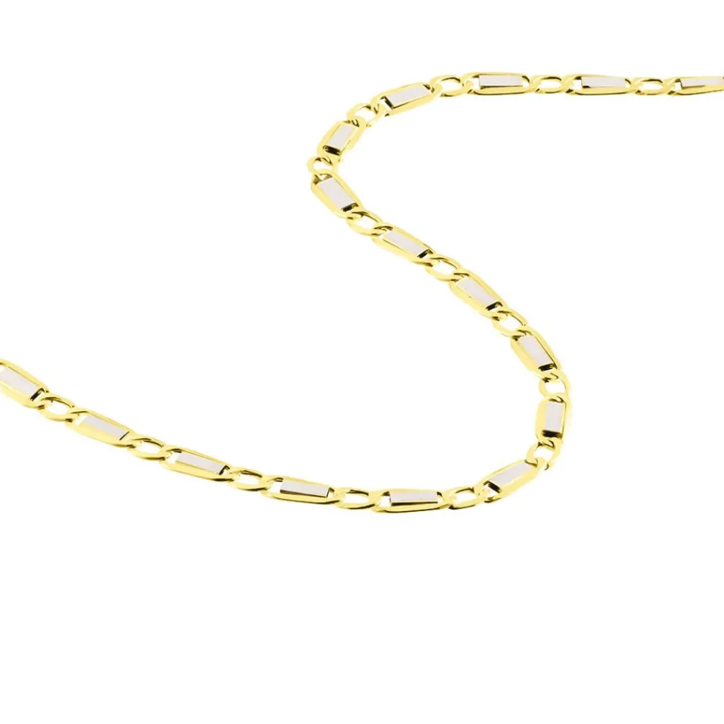 Histoire d'Or Collier Danae Plaquette Or Bicolore Outlet
