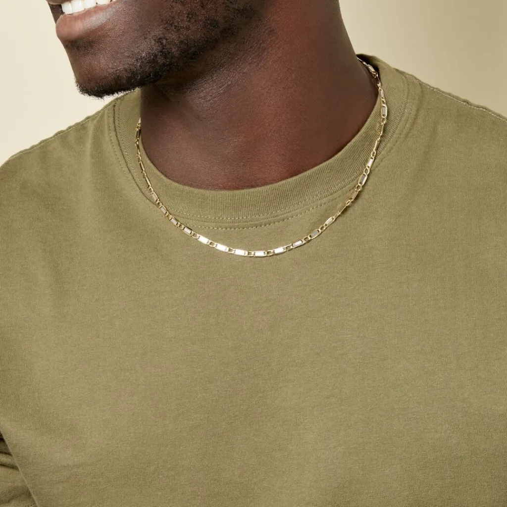 Histoire d'Or Collier Danae Plaquette Or Bicolore Outlet