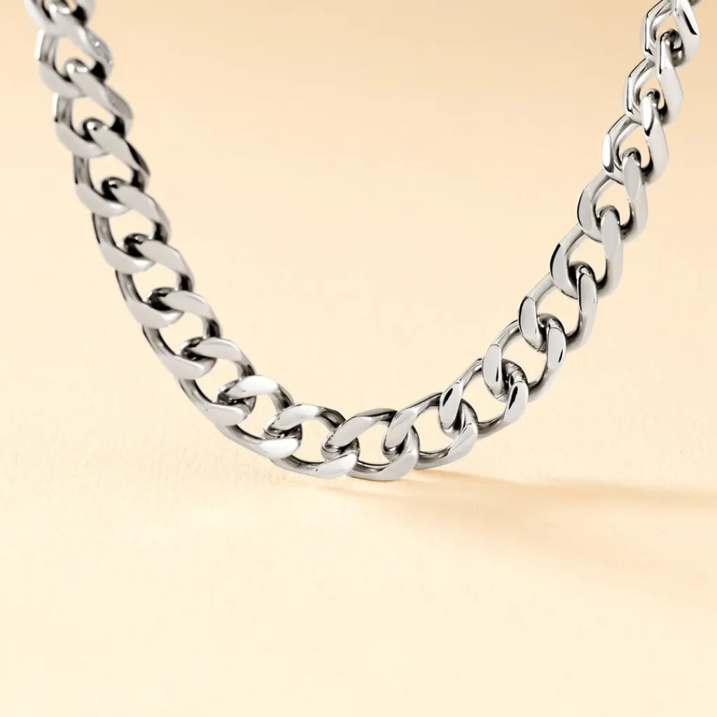 Histoire d'Or Collier Daniel Acier Blanc Clearance