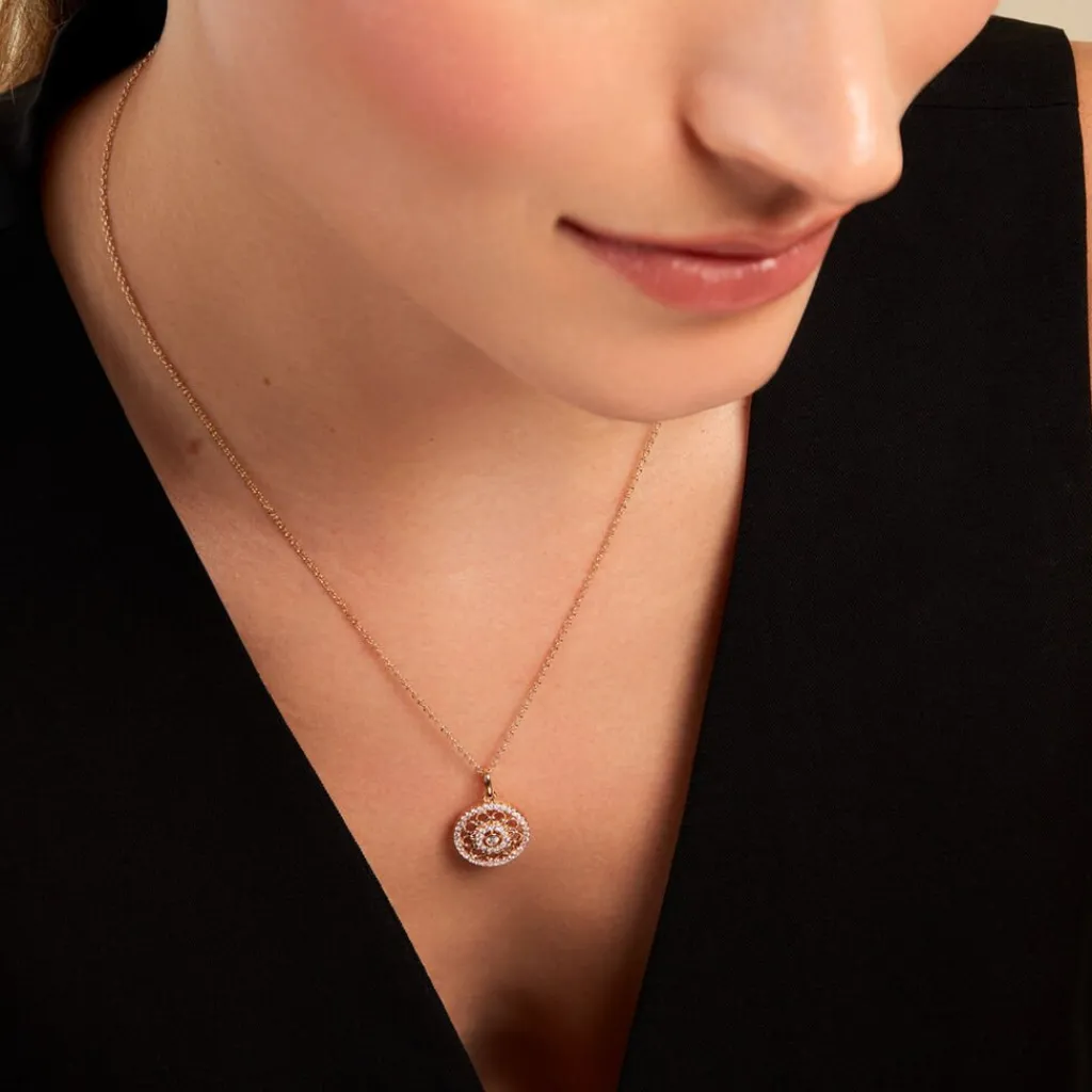 Histoire d'Or Collier Danya Plaqué Or Doré Oxyde De Zirconium Best