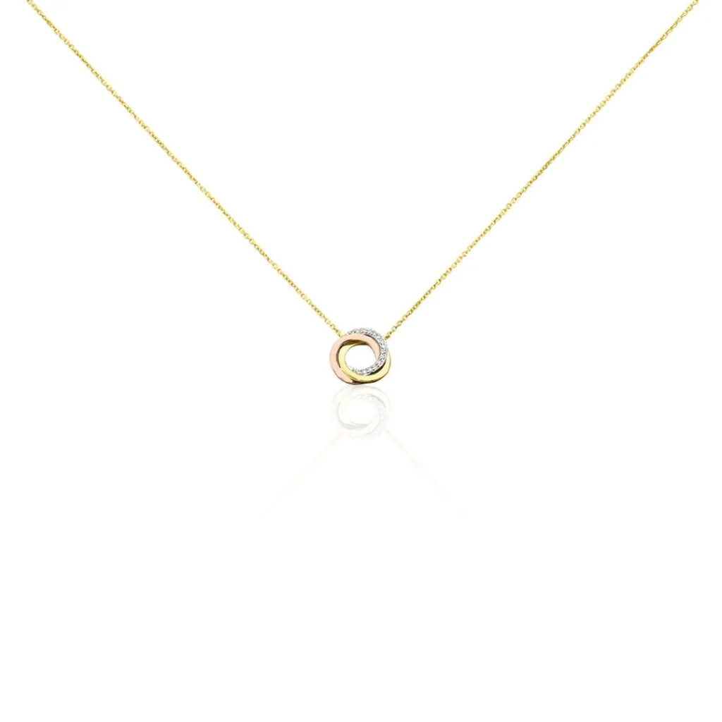 Histoire d'Or Collier Daphnee Or Tricolore Diamant Outlet