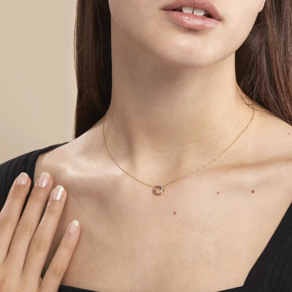 Histoire d'Or Collier Daphnee Or Tricolore Diamant Outlet