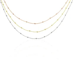 Histoire d'Or Collier Daralea Argent Tricolore New