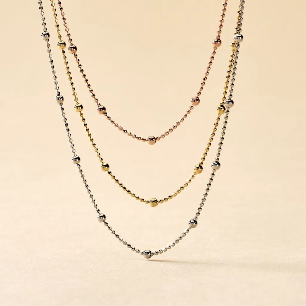 Histoire d'Or Collier Daralea Argent Tricolore New