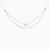 Histoire d'Or Collier Dayana Argent Blanc Discount