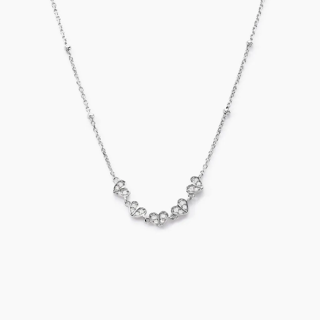 Histoire d'Or Collier Declaration De Zirconium argent blanc oxyde Sale