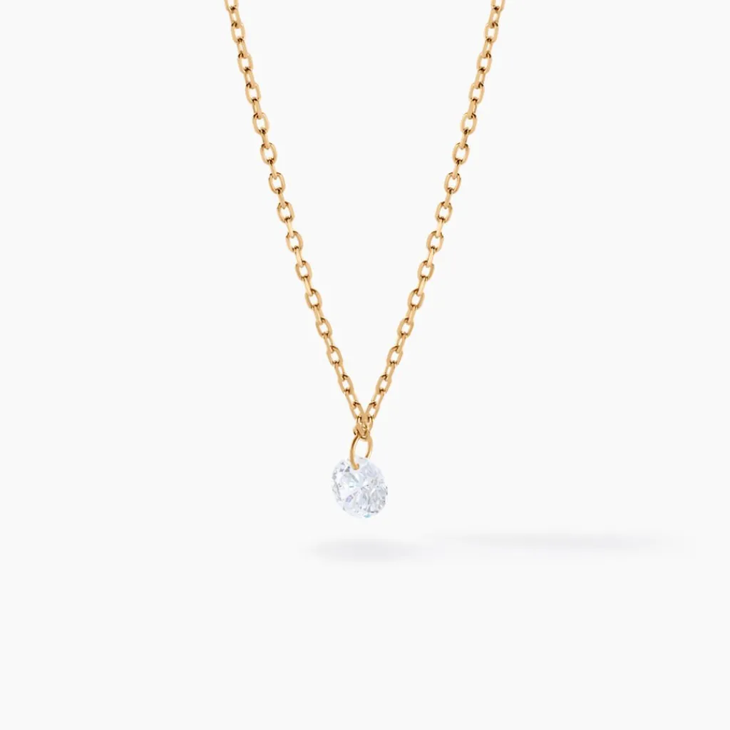 Histoire d'Or Collier Delma Plaqué Or Jaune Oxyde De Zirconium Clearance