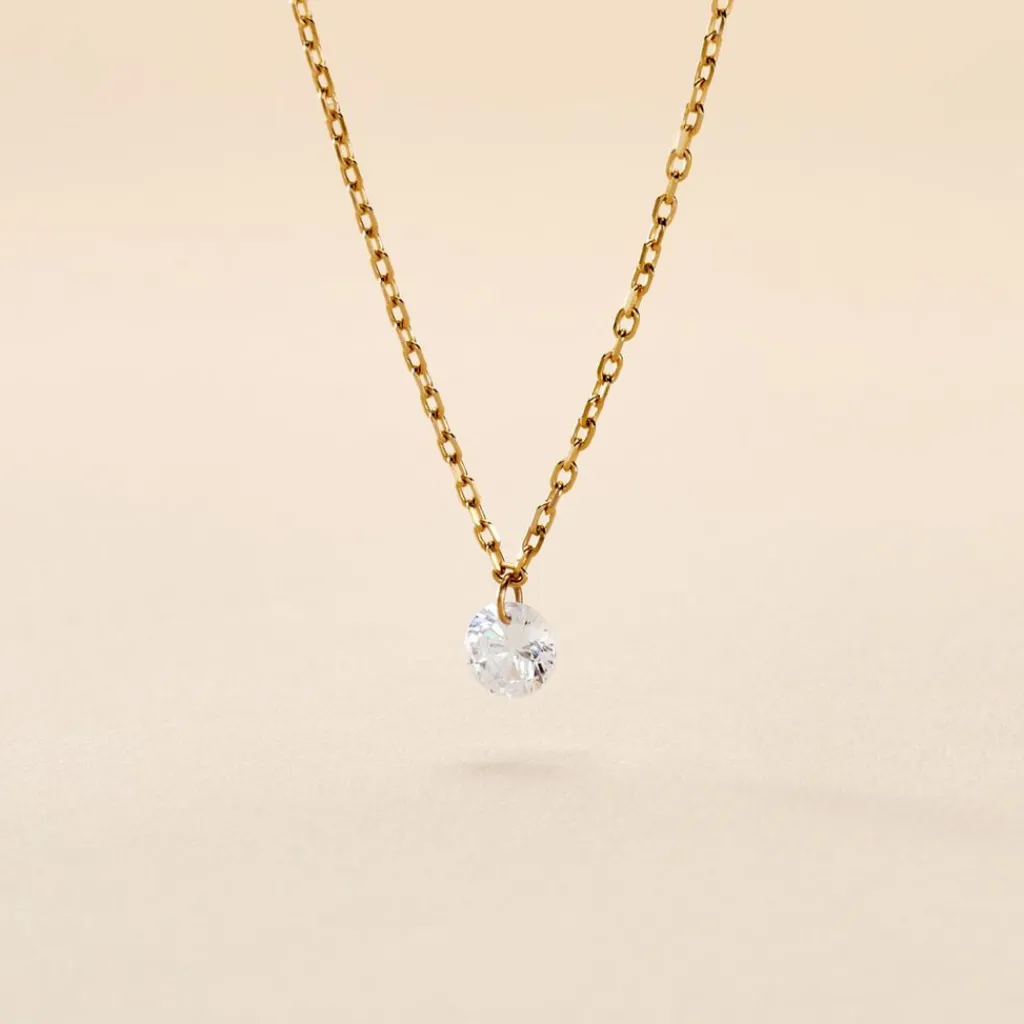 Histoire d'Or Collier Delma Plaqué Or Jaune Oxyde De Zirconium Clearance
