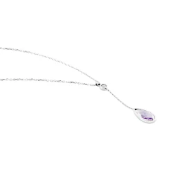 Histoire d'Or Collier Dennis Or Blanc Amethyste or blanc amethyste violette