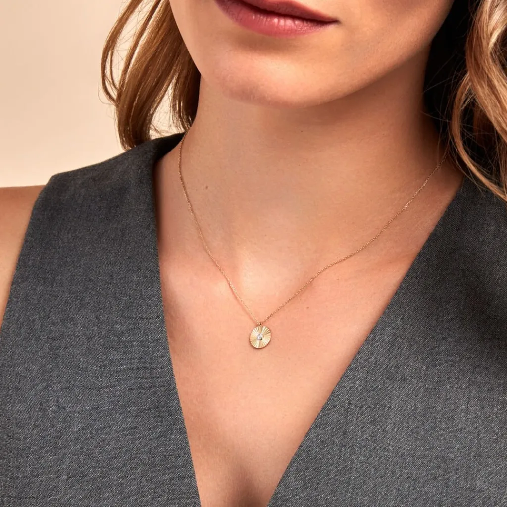 Histoire d'Or Collier Diamantae Or Jaune Diamant Clearance