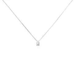 Histoire d'Or Collier Diamotion or blanc diamant New