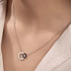 Histoire d'Or Collier Diana Argent Blanc Oxyde De Zirconium Hot