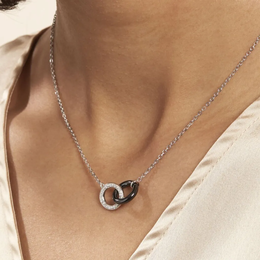 Histoire d'Or Collier Dina Argent Blanc Céramique Et Oxyde De Zirconium Hot