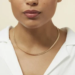 Histoire d'Or Collier Doline Maille Anglaise or jaune Discount