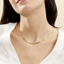 Histoire d'Or Collier Doline Maille Anglaise Or Jaune Best
