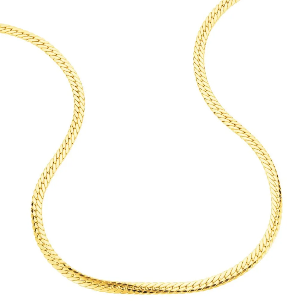 Histoire d'Or Collier Doline Maille Anglaise or jaune Outlet