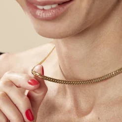 Histoire d'Or Collier Doline Maille Anglaise or jaune Outlet