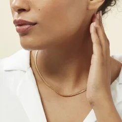 Histoire d'Or Collier Doline Maille Anglaise or jaune