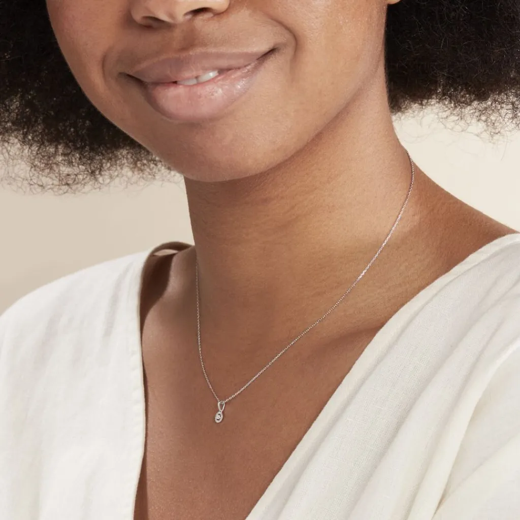 Histoire d'Or Collier Domitia Or Blanc Diamant