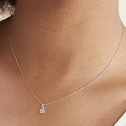 Histoire d'Or Collier Domitia Or Blanc Diamant