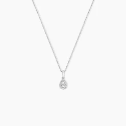 Histoire d'Or Collier Domitia Or Blanc Diamant Discount
