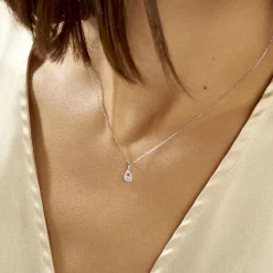 Histoire d'Or Collier Domitia Or Blanc Diamant Discount