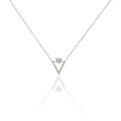 Histoire d'Or Collier Domnika Argent Blanc Oxyde De Zirconium Clearance