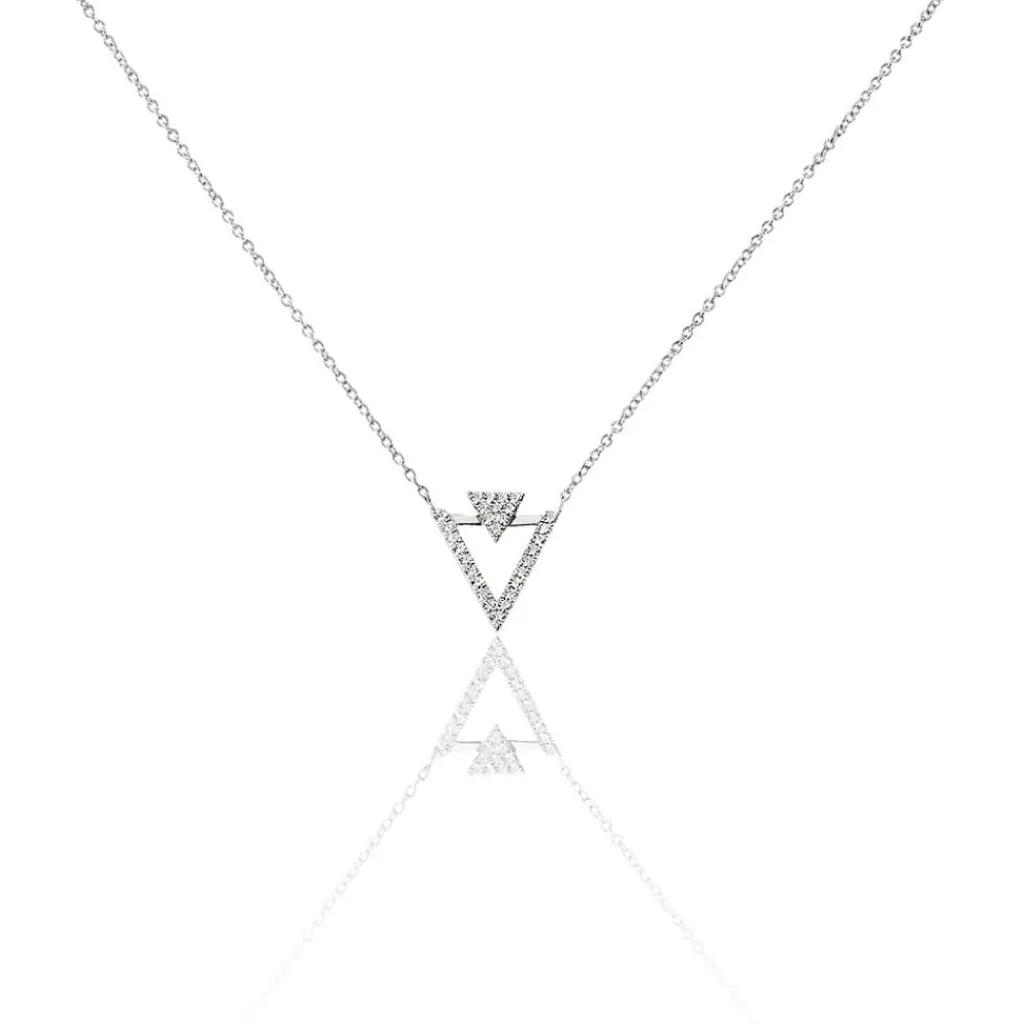 Histoire d'Or Collier Domnika Argent Blanc Oxyde De Zirconium Clearance
