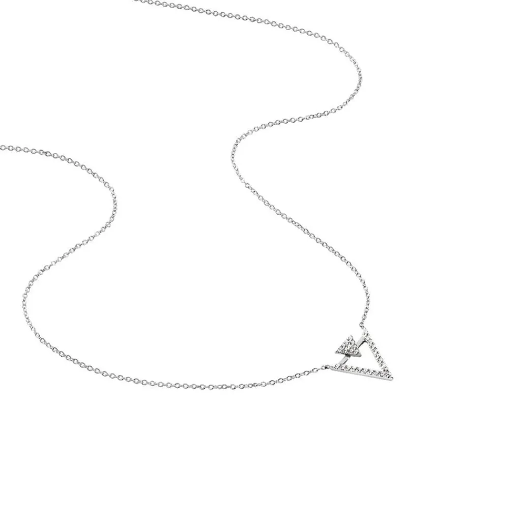 Histoire d'Or Collier Domnika Argent Blanc Oxyde De Zirconium Clearance