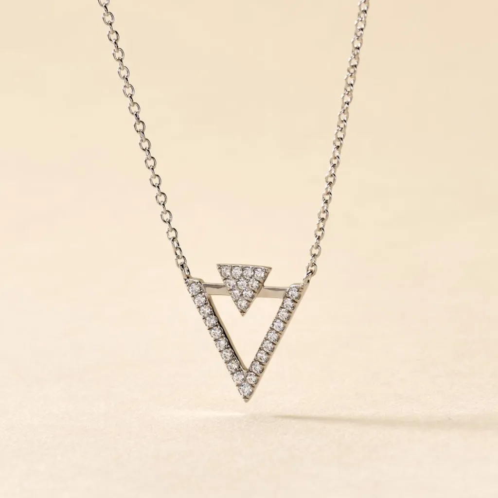 Histoire d'Or Collier Domnika Argent Blanc Oxyde De Zirconium Clearance