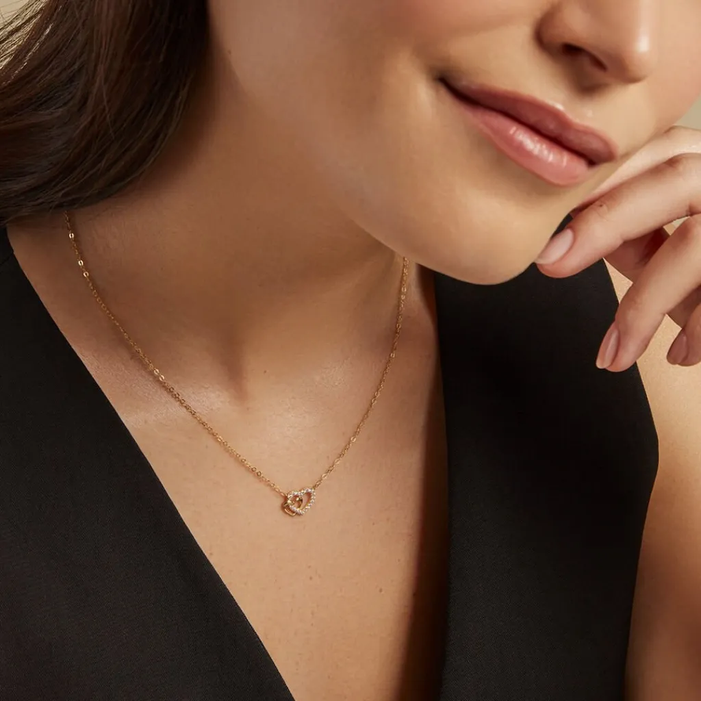 Histoire d'Or Collier Donaldina Or Jaune Oxyde De Zirconium Hot