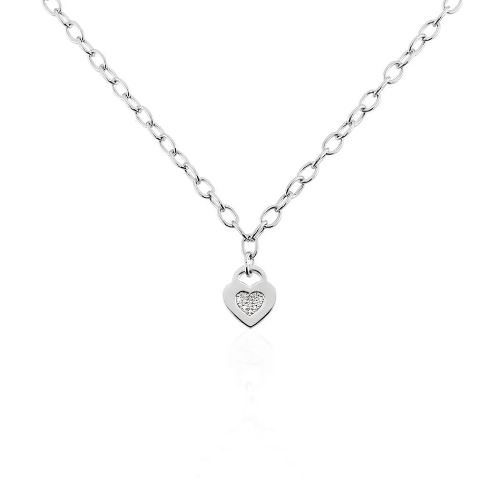 Histoire d'Or Collier Dorote Argent Blanc Oxyde De Zirconium Discount