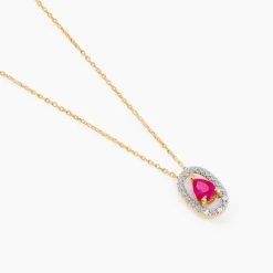 Histoire d'Or Collier Dorottya Diamant or jaune rubis Outlet