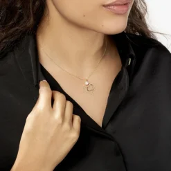 Histoire d'Or Collier Double Ajoure Or Jaune Perle De Culture Hot