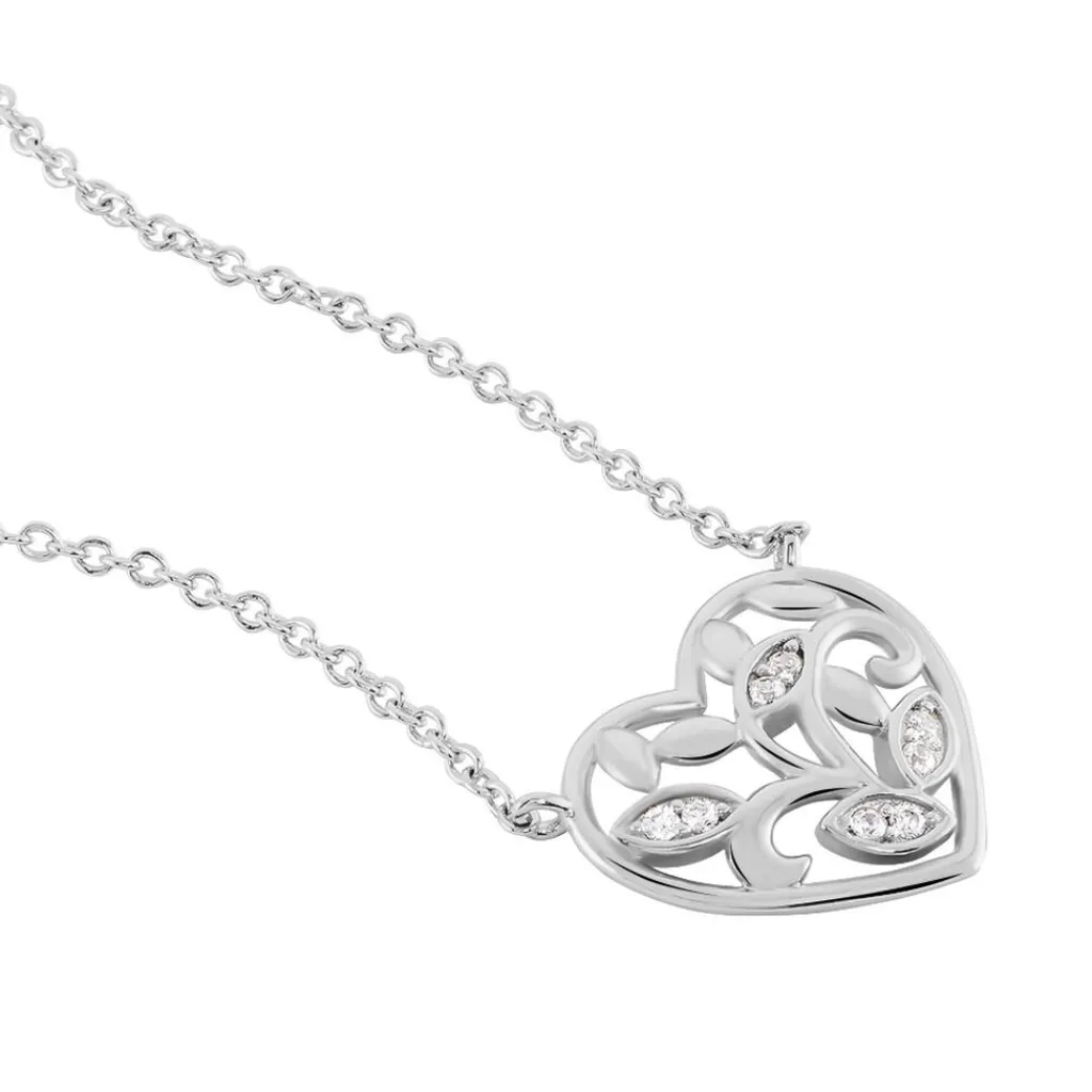 Histoire d'Or Collier Douglas Argent Blanc Oxyde De Zirconium Hot