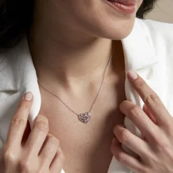 Histoire d'Or Collier Douglas Argent Blanc Oxyde De Zirconium Hot