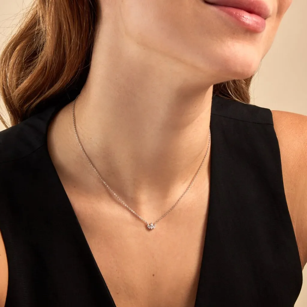 Histoire d'Or Collier Duchesse De Zirconium argent blanc oxyde Online