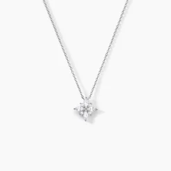 Histoire d'Or Collier Eclat Argent Blanc Oxyde De Zirconium New