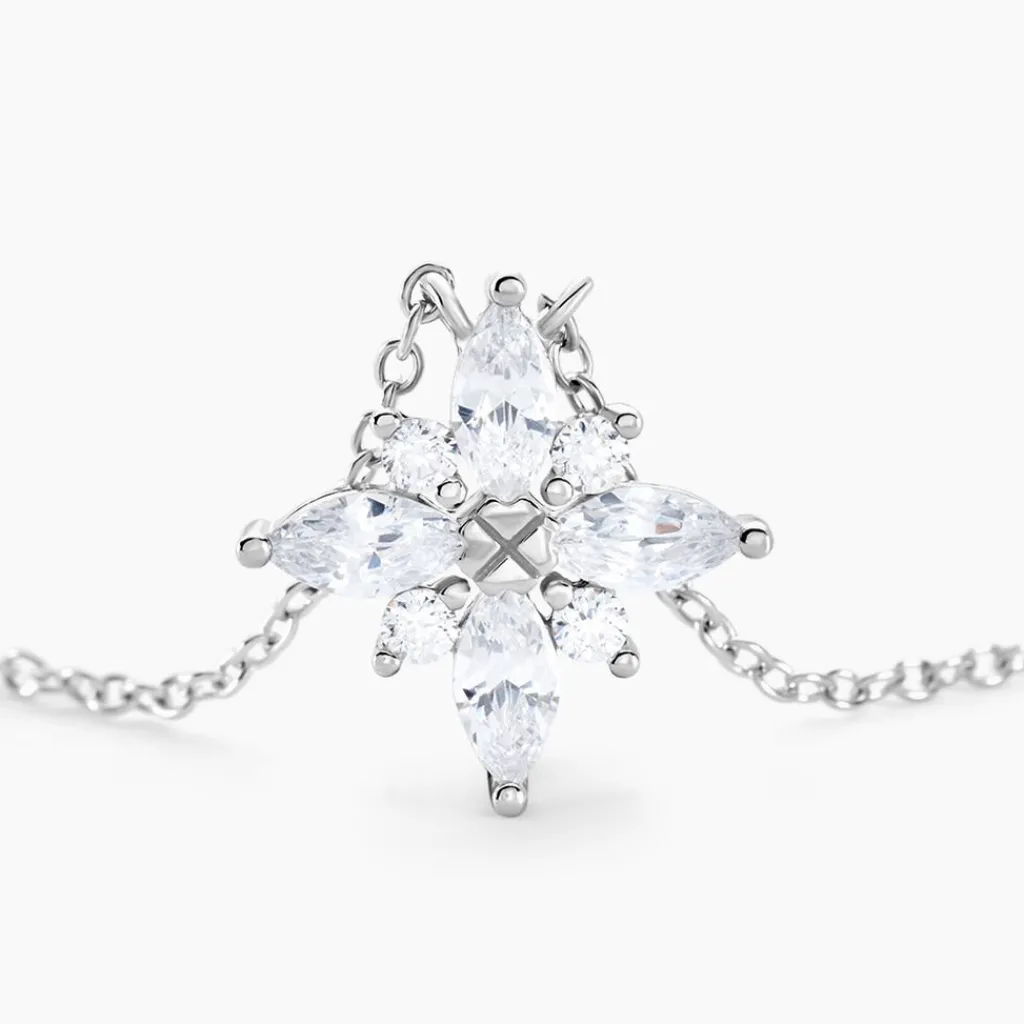 Histoire d'Or Collier Eclat Argent Blanc Oxyde De Zirconium New