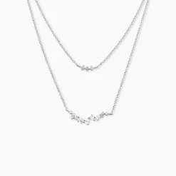 Histoire d'Or Collier Eclat d'Aurore Argent Blanc Oxyde De Zirconium Outlet