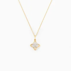 Histoire d'Or Collier Eclosion Precieuse Or Jaune Oxyde De Zirconium Clearance