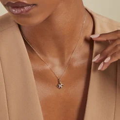 Histoire d'Or Collier Eclosion Precieuse Or Jaune Oxyde De Zirconium Clearance