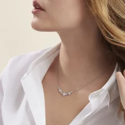 Histoire d'Or Collier Edyta Argent Blanc Oxyde De Zirconium Outlet