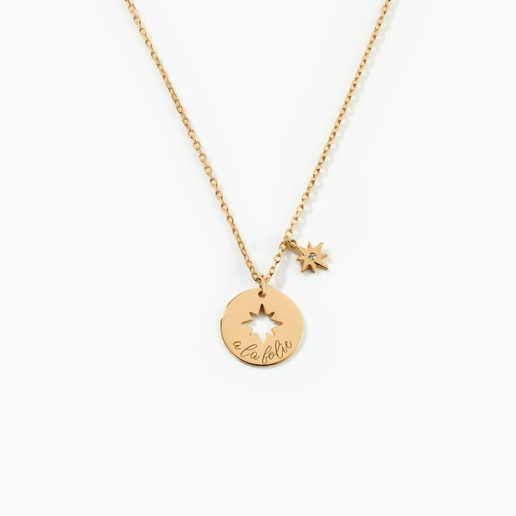 Histoire d'Or Collier Edythe Plaqué Or Jaune Oxyde De Zirconium Clearance