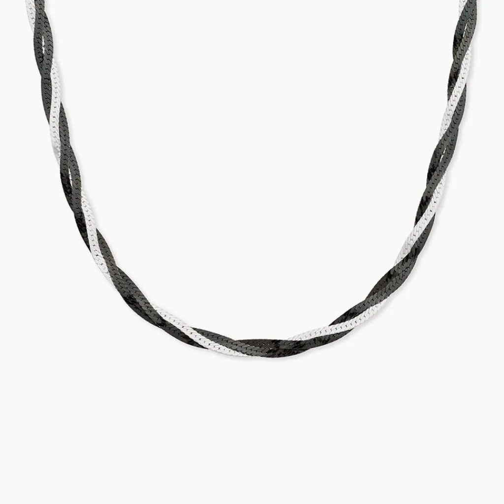 Histoire d'Or Collier Ehud argent bicolore Online