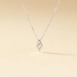 Histoire d'Or Collier Eirena Or Blanc Diamant Outlet