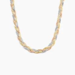 Histoire d'Or Collier Elae argent tricolore New